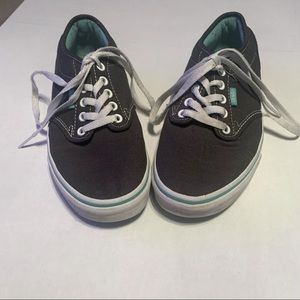 Vans Authentic Navy Blue/Teal Skate Shoe, Women’s Size 7.5